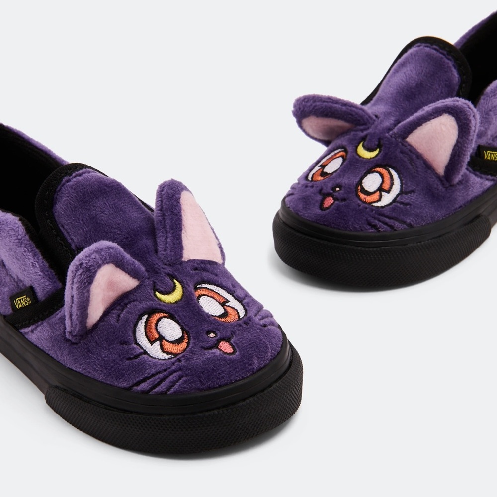 Vans x Pretty Guardian Sailor Moon Slip-On Luna Velcro sneakers shoes TODDLER 7